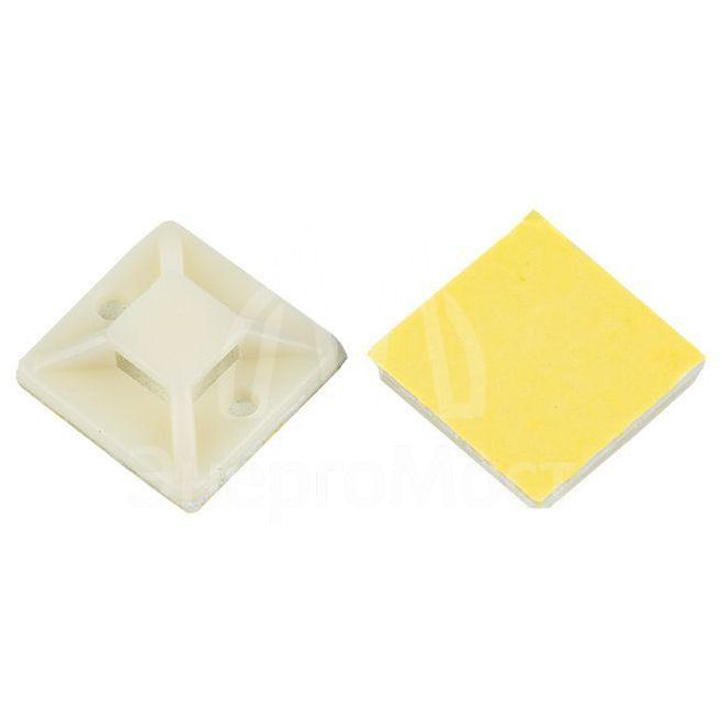 Площадка самоклеящаяся 40х40мм бел. (уп.100шт) EKF plc-40x40