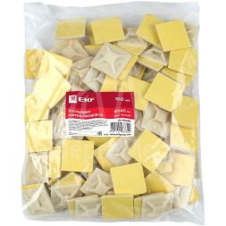 Площадка самоклеящаяся 40х40мм бел. (уп.100шт) EKF plc-40x40