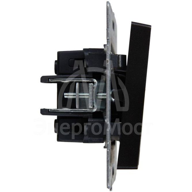 Выключатель 2-кл. СП BRITE ВС10-2-1-БрЧ 10А с инд. черн. IEK BR-V20-1-10-K02