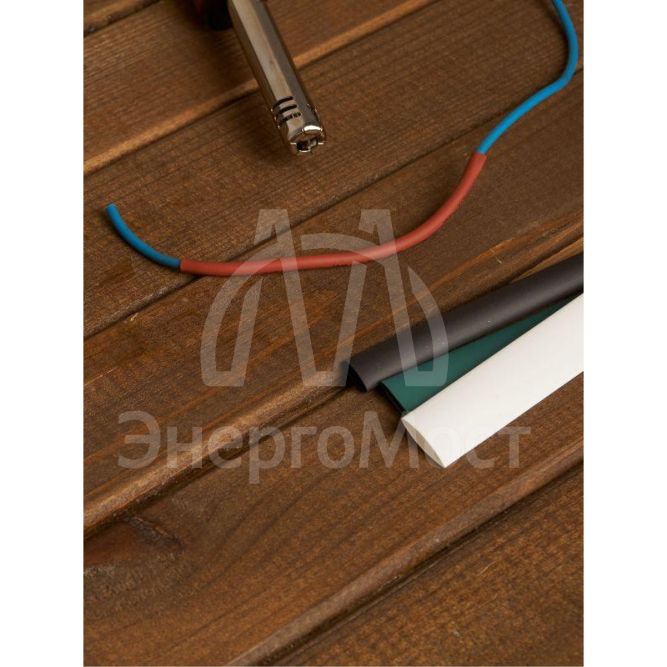 Набор трубок термоусадочных тонкостен. ТТУ 2/1; 4/2; 6/3; 8/4 (З; С; К; Ч) 20х8см разноцвет. IEK UDRS-D2-D8-10-3