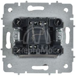 Выключатель проходной 1-кл. СП BRITE ВС10-1-6-БрАБ 10А механизм арктич. бел. IEK BR-V12-0-10-K91