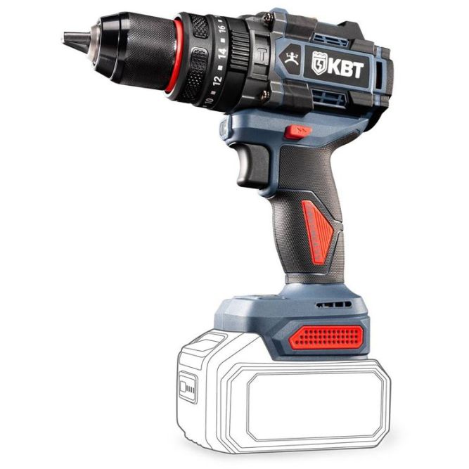 Дрель-шуруповерт ударная DB-20-160 (без АКБ и заряд. устр.) КВТ 104539