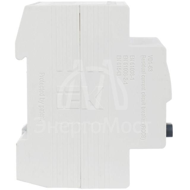 Выключатель дифференциального тока (УЗО) 4п 25А 30мА тип AC ВД1-63 IEK MDV10-4-025-030