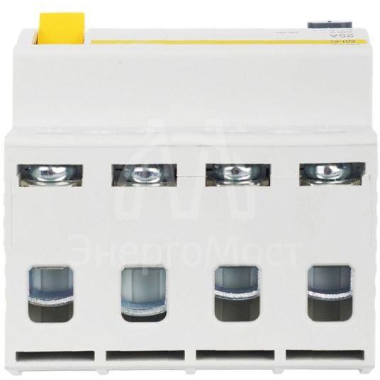 Выключатель дифференциального тока (УЗО) 4п 25А 30мА тип AC ВД1-63 IEK MDV10-4-025-030