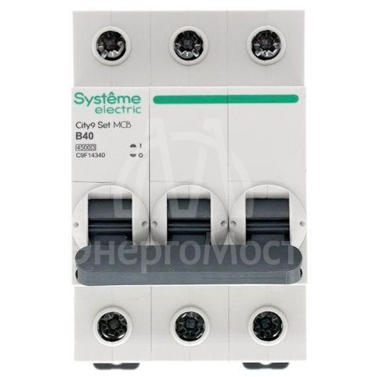 Выключатель автоматический (АВ) B 40А 3P 4.5кА 400В City9 Set SE C9F14340