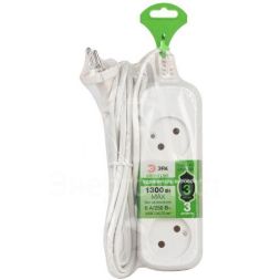 Удлинитель электрический UDL-6-330 Greenline 3 розетки без заземления 3м ШВВП 2х0.75кв.мм Эра Б0065041