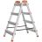 Лестница-стремянка двусторонняя 4 ступ. Н=88.5см 5.3кг стальная КУРС 65393
