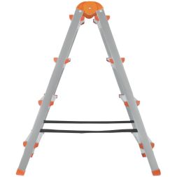 Лестница-стремянка двусторонняя 4 ступ. Н=88.5см 5.3кг стальная КУРС 65393