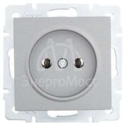 Розетка 1-м СП Vesna без заземл. ПБТ механизм платина LEZARD 742-3588-121B