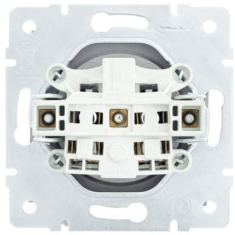 Розетка 1-м СП Vesna без заземл. ПБТ механизм платина LEZARD 742-3588-121B