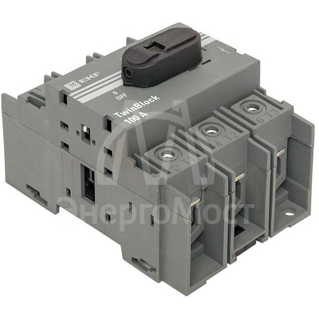 Рубильник 3п 100А с рукояткой управления для прямой установки TwinBlock PROxima EKF tb-100-3p-f