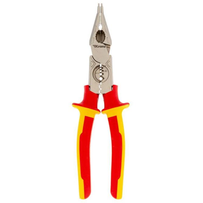 Плоскогубцы многофункциональные диэлектрические 238мм со съемником Kranz KR-12-4657-3