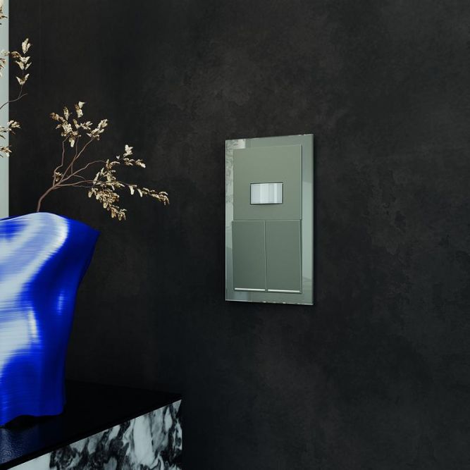 Рамка 2-м S70 стеклян. титан Voltum VLS110206