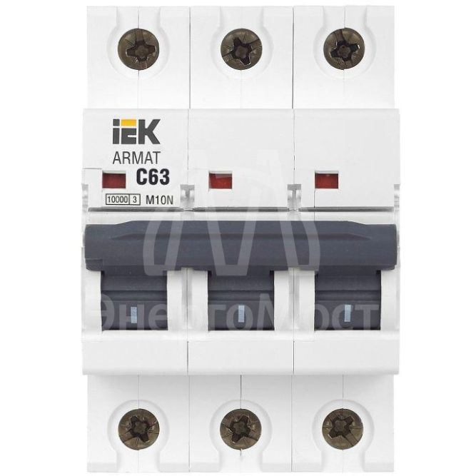 Выключатель автоматический 3п C 63А M10N ARMAT IEK AR-M10N-3-C063