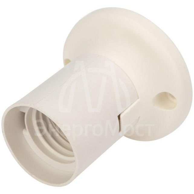 Патрон пластиковый настенный Е27 прямой бел. Rexant 11-8870