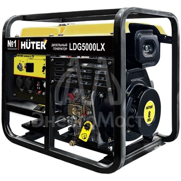 Электрогенератор дизельный LDG 5000LX Huter
