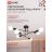 Светильник LOFT EASY-6E27-BL 6хE27 потолочн. под лампу; черн. IN HOME 4690612062648