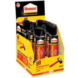 Клей &amp;quot;Момент 88&amp;quot; 30мл в шоу-боксе Момент C0036684