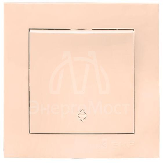 Переключатель проходной 1-кл. СП Валенсия 10А IP20 крем. PROxima EKF EWV10-025-20