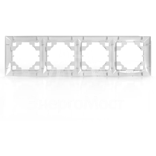 Рамка 4-м AVA бел. TOKOV LIGHT TKL-AV-RM4-C01