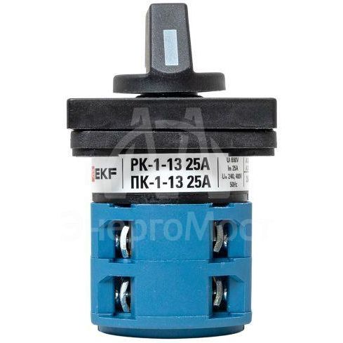 Переключатель кулачковый ПК-1-13 3П 25А &amp;quot;0-1&amp;quot; EKF pk-1-13-25