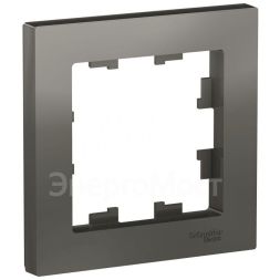 Рамка 1-м AtlasDesign сталь SchE ATN000901