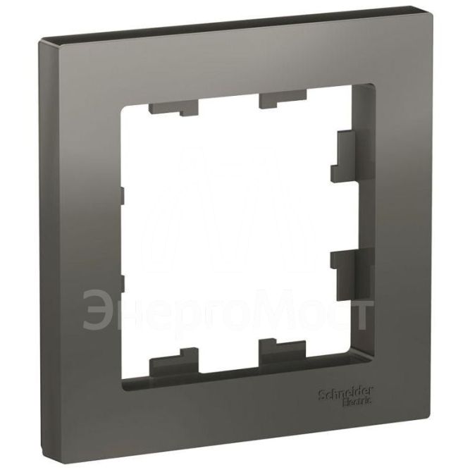 Рамка 1-м AtlasDesign сталь SchE ATN000901