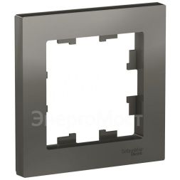 Рамка 1-м AtlasDesign сталь SchE ATN000901