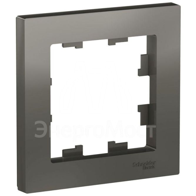 Рамка 1-м AtlasDesign сталь SchE ATN000901