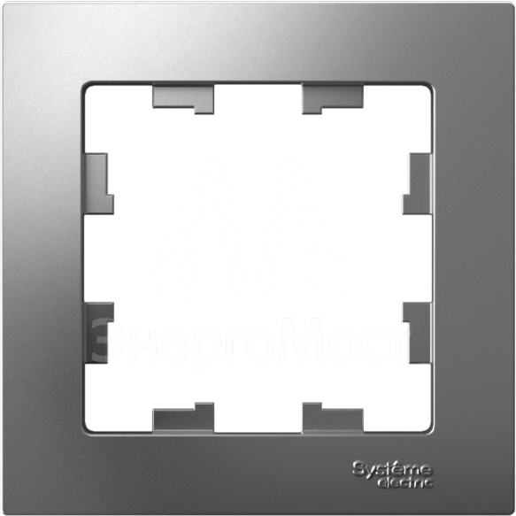 Рамка 1-м AtlasDesign сталь SchE ATN000901