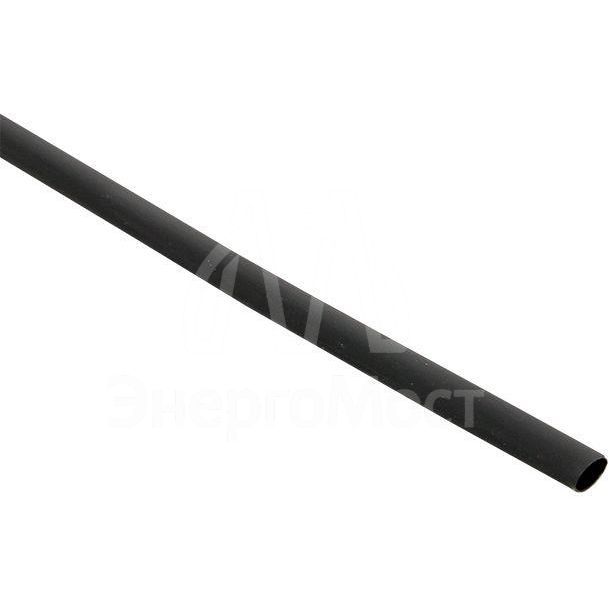 Трубка термоусадочная ТУТк с клеевым слоем нг 4.8/1.6 черн. 1м (уп.10м) PROxima EKF tut-k4.8-b