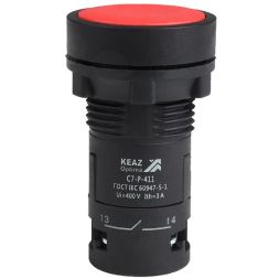 Кнопка OptiSignal Compact D22 С7-P-411 красн. 1НО+1НЗ XB7NA45 КЭАЗ 362045