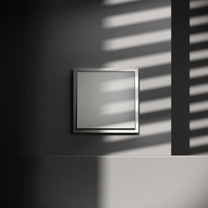 Переключатель перекрестный 1-кл. СП S70 механизм сталь Voltum VLS010505