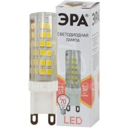 Лампа светодиодная JCD-7w-220V-corn ceramics-827-G9 560лм ЭРА Б0027865