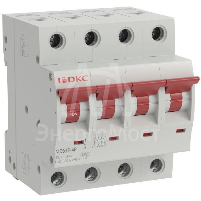 Выключатель автоматический модульный 4п C 50А 4.5кА YON max MD63S YON MD63S-4PC50
