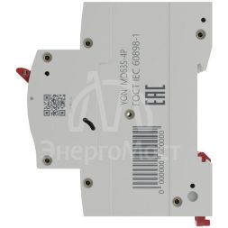 Выключатель автоматический модульный 4п C 50А 4.5кА YON max MD63S YON MD63S-4PC50