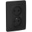 Розетка 2-м СП BLANCA 16А 250В без шторок без заземл. антрацит SchE BLNRS000026