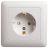 Розетка 1-м СП Хит 16А 250В защ. шторки с заземл. бел. SchE RS16-136-B