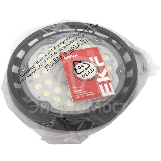 Светильник светодиодный ДСП-1101 100Вт 6500К IP65 промышленный для высоких пролетов PROxima EKF HIL-1101-100-6500