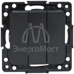 Механизм выключателя 3-кл.Стокгольм 10А черн. PROxima EKF EZV10-024-10