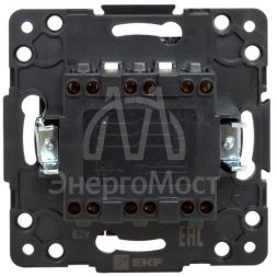 Механизм выключателя 3-кл.Стокгольм 10А черн. PROxima EKF EZV10-024-10