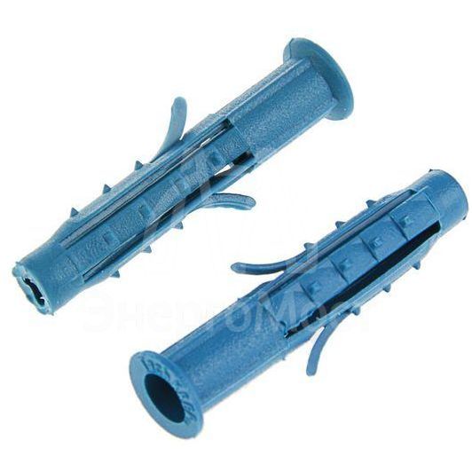 Дюбель четырехраспорный (универсальный) Чапай 6х35 шипы+усы (син.) (уп.1000шт) Tech-KREP 111143