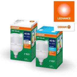 Лампа светодиодная LED G4 Value LVHW400 40W/865 CRI95 40Вт 6500К 4600лм цилиндрическая матов. E27 140-265В OSRAM 4099854121371