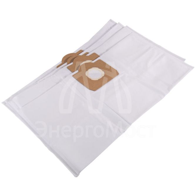 Мешки для строительного пылесоса Вихрь синтетические 20 л, 4 шт