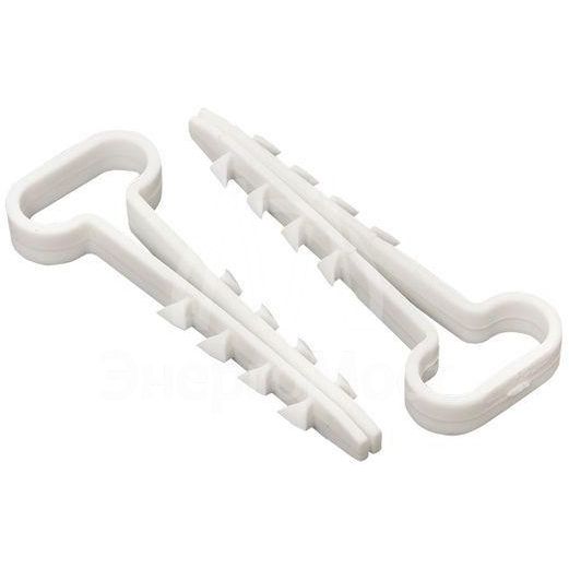 Дюбель-хомут d6х14мм для плоского кабеля белый (уп.100шт) PROxima EKF plc-cd1-6x14w