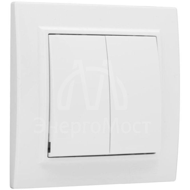 Выключатель 2-кл. СП Минск 10А IP20 бел. Basic EKF ERV10-023-10