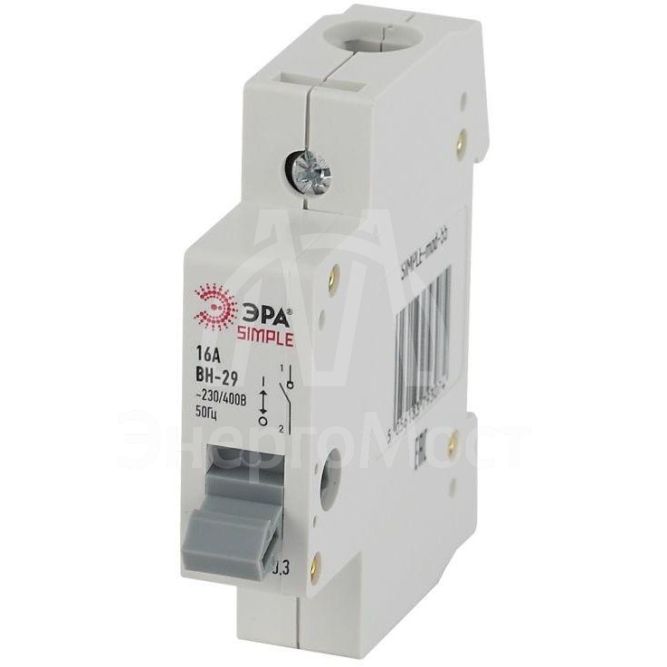 Выключатель нагрузки 1п 25А ВН-29 SIMPLE-mod-56 ЭРА Б0039246
