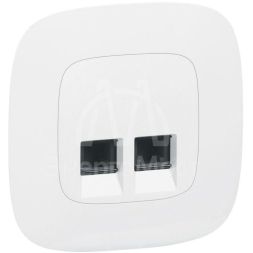 Розетка телефонная 2-м Valena In'matic RJ11 механизм Leg 753039