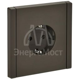 Розетка СП FORTE&amp;amp;PIANO FP314 16А с заземл. без защ. шторок безвинт. крепл. сер. IEK FP-R11-16-1-K03