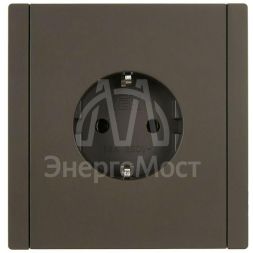 Розетка СП FORTE&amp;amp;PIANO FP314 16А с заземл. без защ. шторок безвинт. крепл. сер. IEK FP-R11-16-1-K03